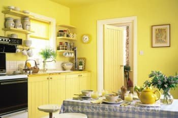 Покраска стен кухни: как правильно покрасить кухню
